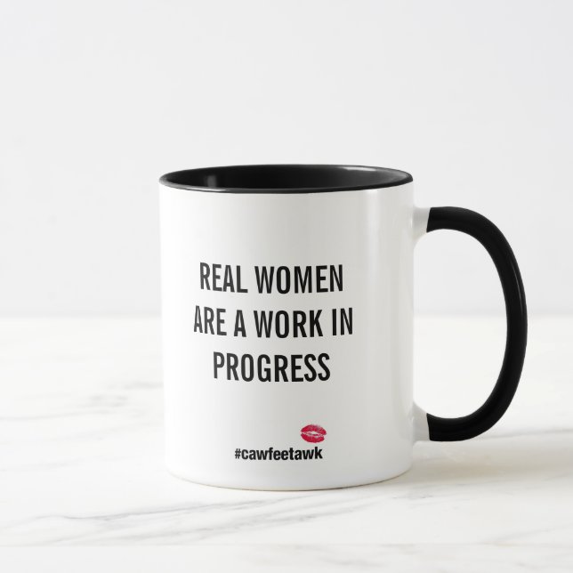 Real Women Are A Work In Progress (mug) Mug (Right)