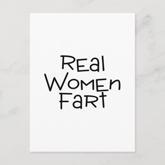 Real Women Fart Postcard (Front)