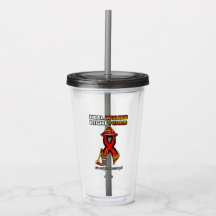 REAL WOMEN FIGHT FIRES ACRYLIC TUMBLER