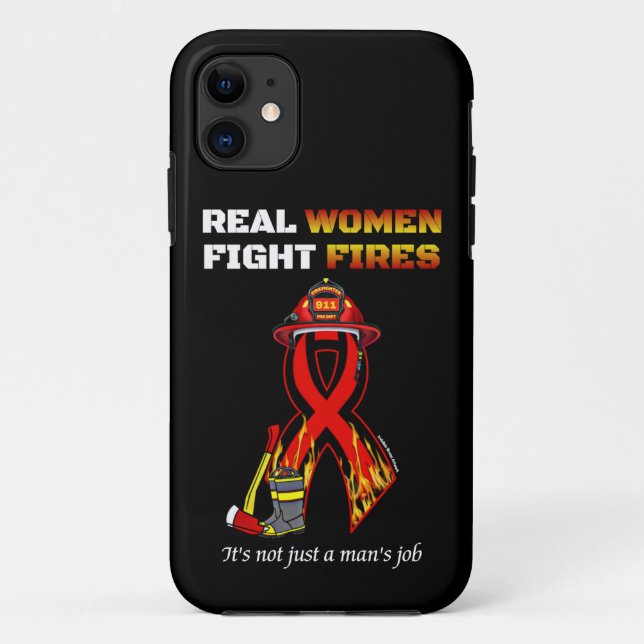 REAL WOMEN FIGHT FIRES Case-Mate iPhone CASE (Back)
