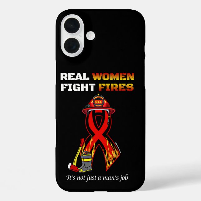 REAL WOMEN FIGHT FIRES Case-Mate iPhone CASE (Back)