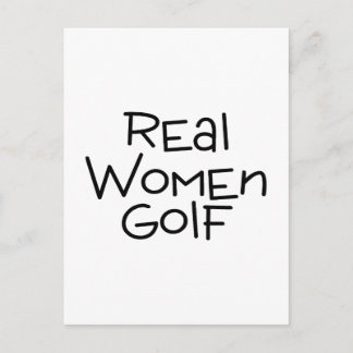 Real Women Golf Postcard