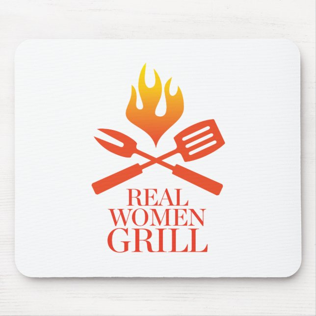 Real Women Grill Mouse Pad (Front)
