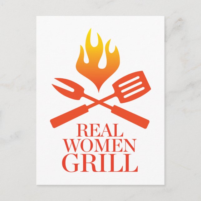 Real Women Grill Postcard (Front)