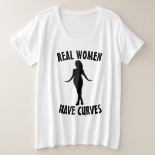 REAL WOMEN HAVE CURVES PLUS SIZE T-SHIRTS