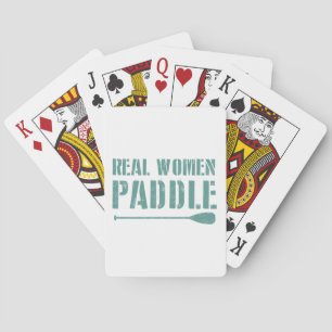 Real Women Paddle Playing Cards