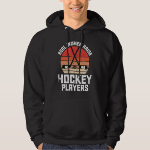 Real Women Raise Hockey Players Mother's Day Retro Hoodie