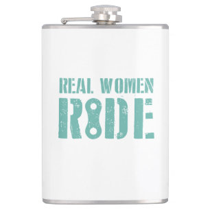 Real Women Ride Hip Flask