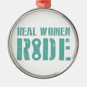 Real Women Ride Metal Tree Decoration