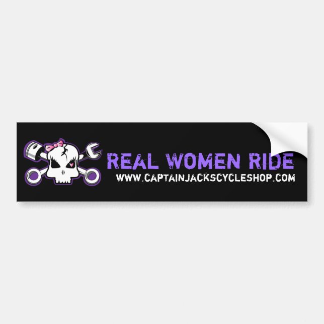 Real Women Ride Sticker (Front)