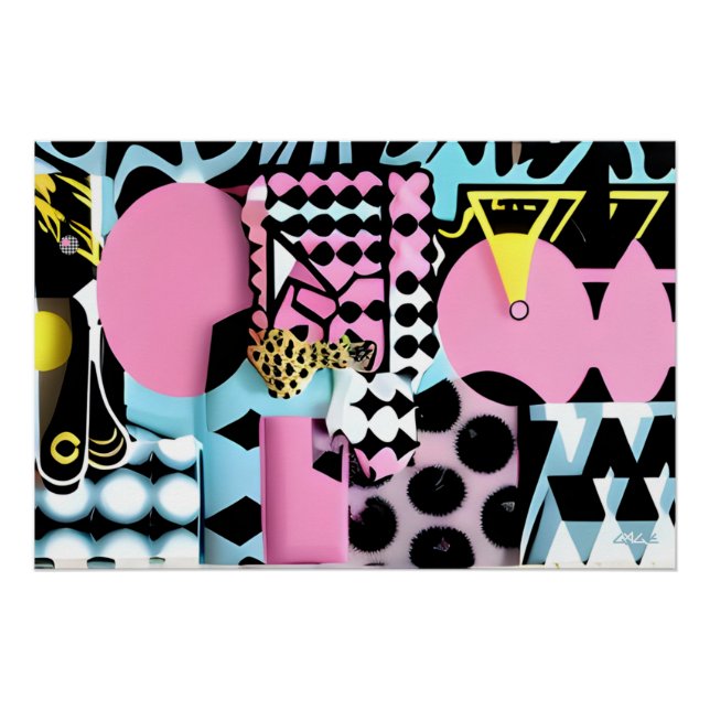 Realigned in Memphis Design Poster (Front)