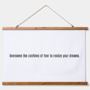 Realise Your Dreams Wood Topped Wall Tapestry