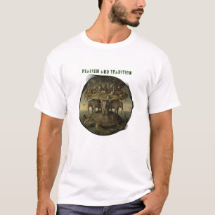 Realism and Tradition Surreal Elephant Turtle Art T-Shirt