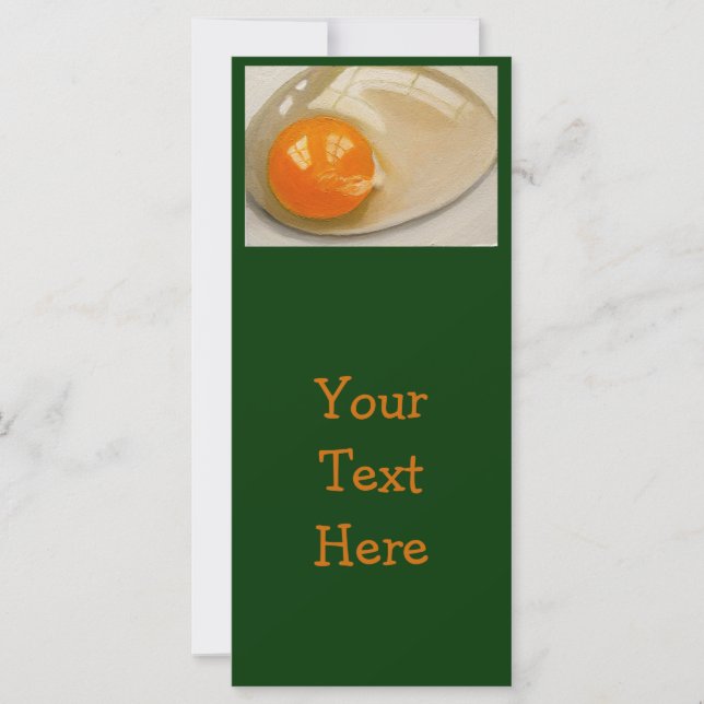 REALISM ART: EGG: RECIPE  RACK CARD (Front)
