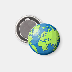 Realistic 3D Globe Design Earth Planet Art Magnet