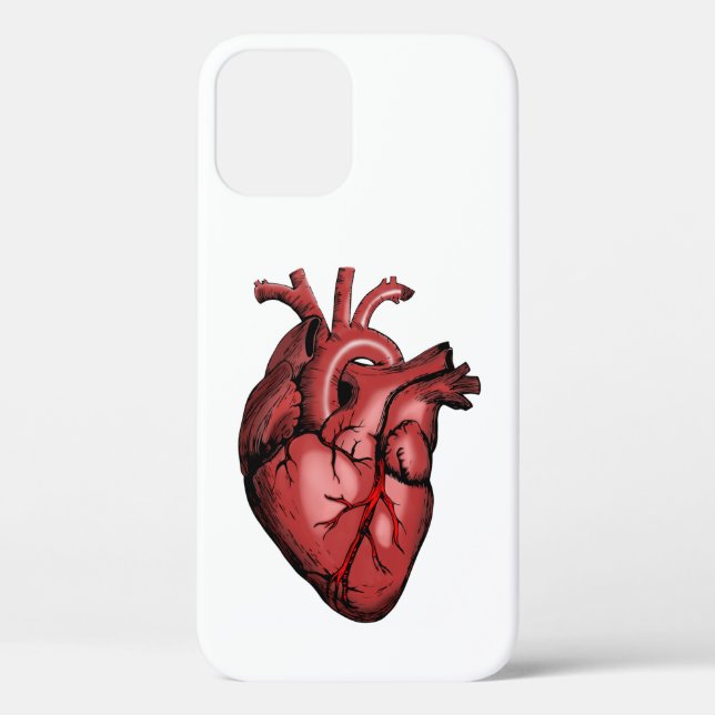 Realistic Anatomical Heart Image Case-Mate iPhone Case (Back)