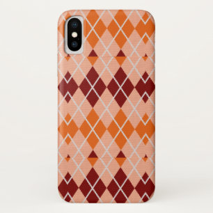 Realistic Argyle Cloth iPhone X Case