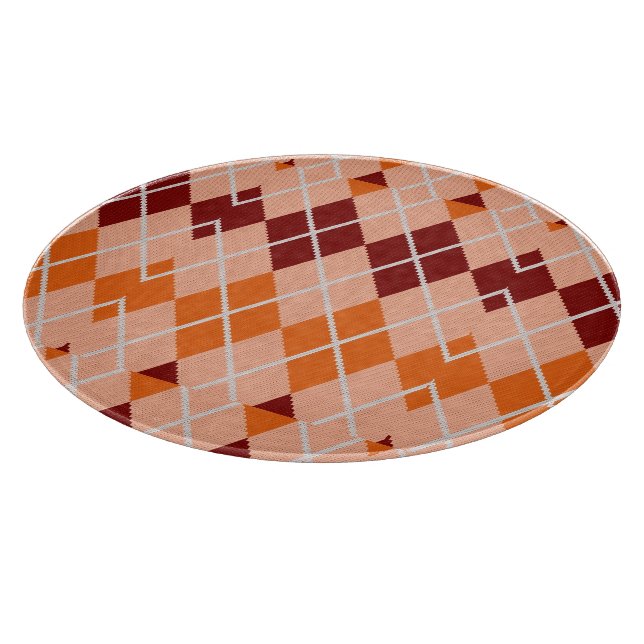 Realistic Argyle Cloth Cutting Board (Corner)