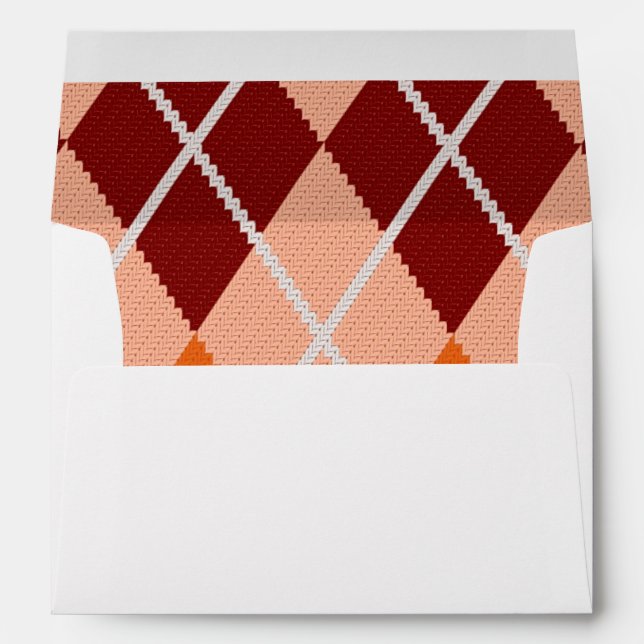 Realistic Argyle Cloth Envelopes (Back (Bottom))