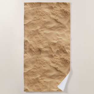 Realistic Beach Sand Texture, Natural, Detailed Beach Towel