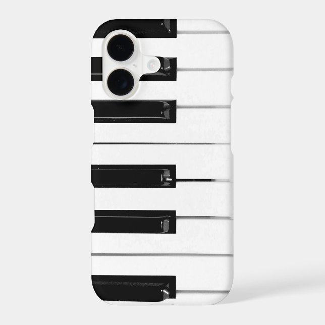 Realistic Black White Piano Keyboard Keys (Back)
