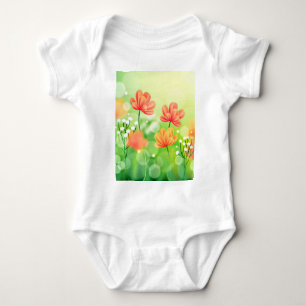 Realistic Blurred Spring Background-52374 Baby Bodysuit