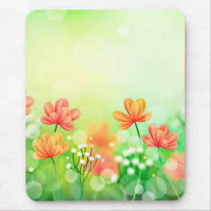 Realistic Blurred Spring Background-52374 Mouse Pad