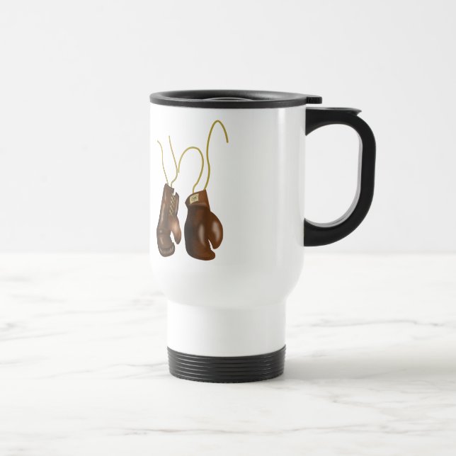 Realistic Boxing Gloves Travel Mug (Right)