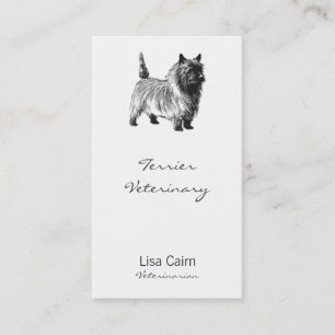 Realistic Cairn Terrier Canine Schedule Appointment Card