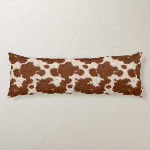 Realistic Calf Hide Pattern Body Cushion