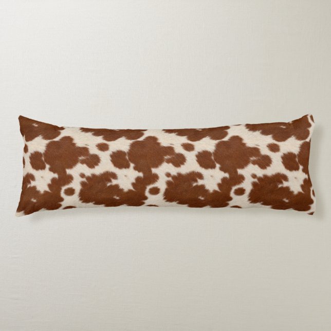 Realistic Calf Hide Pattern Body Cushion (Front)