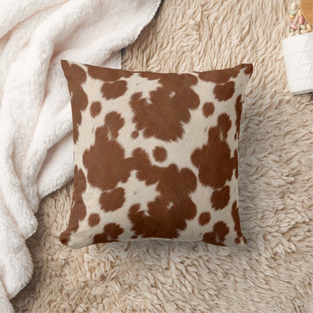 Realistic Calf Hide Pattern Cushion (Blanket)