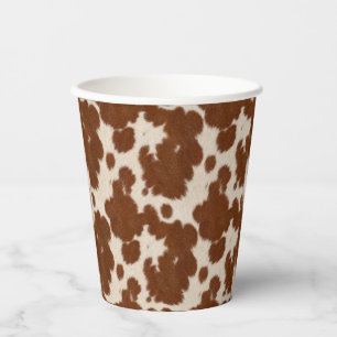 Realistic Calf Hide Pattern Paper Cups