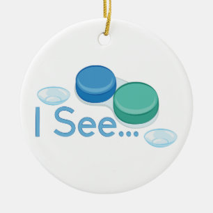 Realistic Contacts Ceramic Tree Decoration