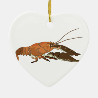 Realistic Crayfish/Crawdad Ceramic Tree Decoration