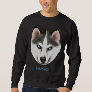 Realistic Dog Husky Portrait Sweatshirt