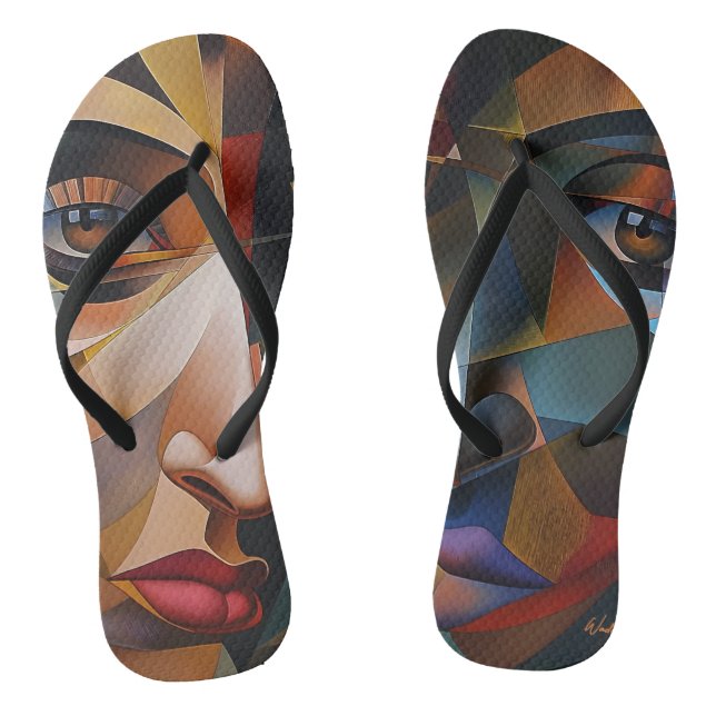 realistic drawing jandals (Footbed)