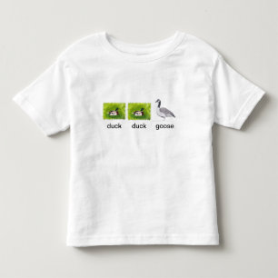 Realistic Duck Duck Goose Artwork on Tshirts