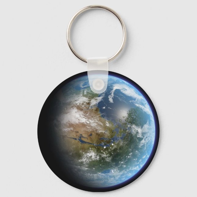 Realistic Earth Key Ring (Front)