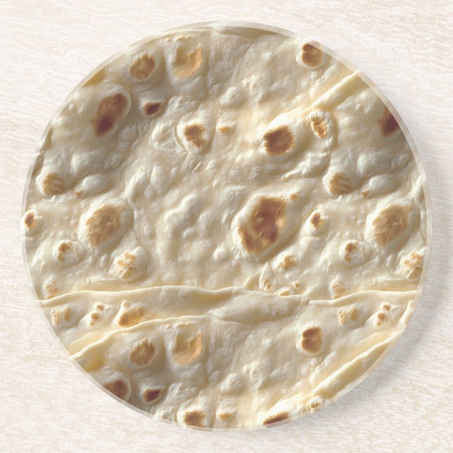 Realistic Flour Tortilla Coaster (Front)