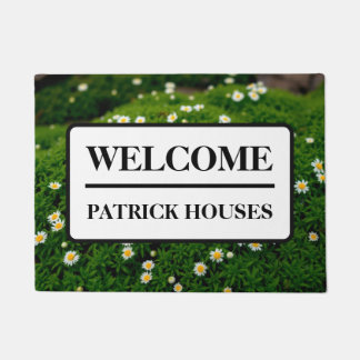 Realistic Forest Moss & Daisy Doormat