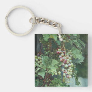 Realistic Grape Vine with Leaves – Fine Art Key Ring