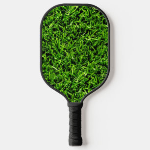Realistic Grass Photo Texture Funny Bright Green Pickleball Paddle