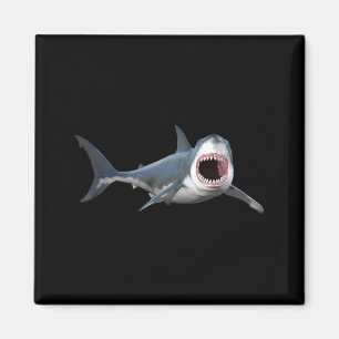 Realistic Great White Shark For Lovers Of Fish Magnet