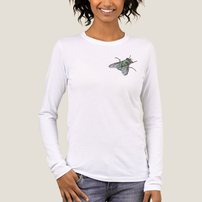 Realistic Green Bottle house Fly    Tri-Blend Shirt (Front)