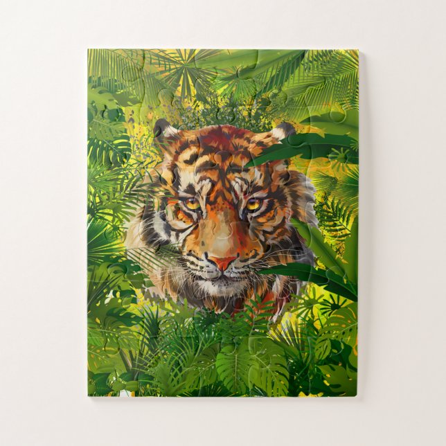 Realistic Jungle Tiger Puzzle - Tiger (Vertical)