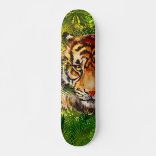 Realistic Jungle Tiger - Tiger Skateboard