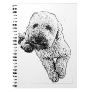 Realistic Lagotto Ink Art Notebook
