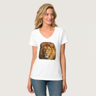  Realistic Lion Graphic T-Shirt