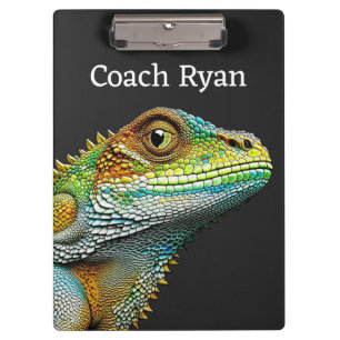 Realistic Lizard Iguana Personalised Clipboard